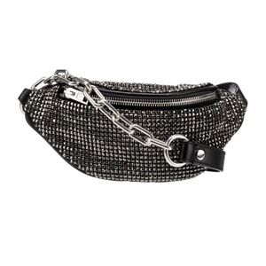 Alexander Wang Mini Rhinestone Attica Fanny Pouch Belt Bag Black
